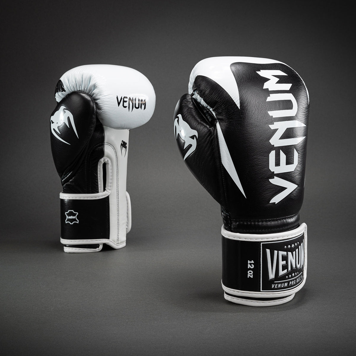 Gants de boxe pro Venum Hammer Velcro - Noir/Blanc - product-type_Gants de boxe