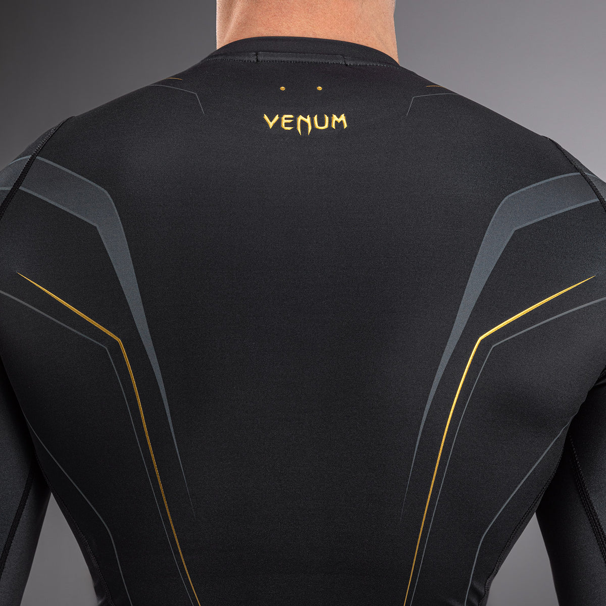 Rashguard à Manches Longues Venum Streamline – Noir/Or - product-type_T-Shirts de Compression