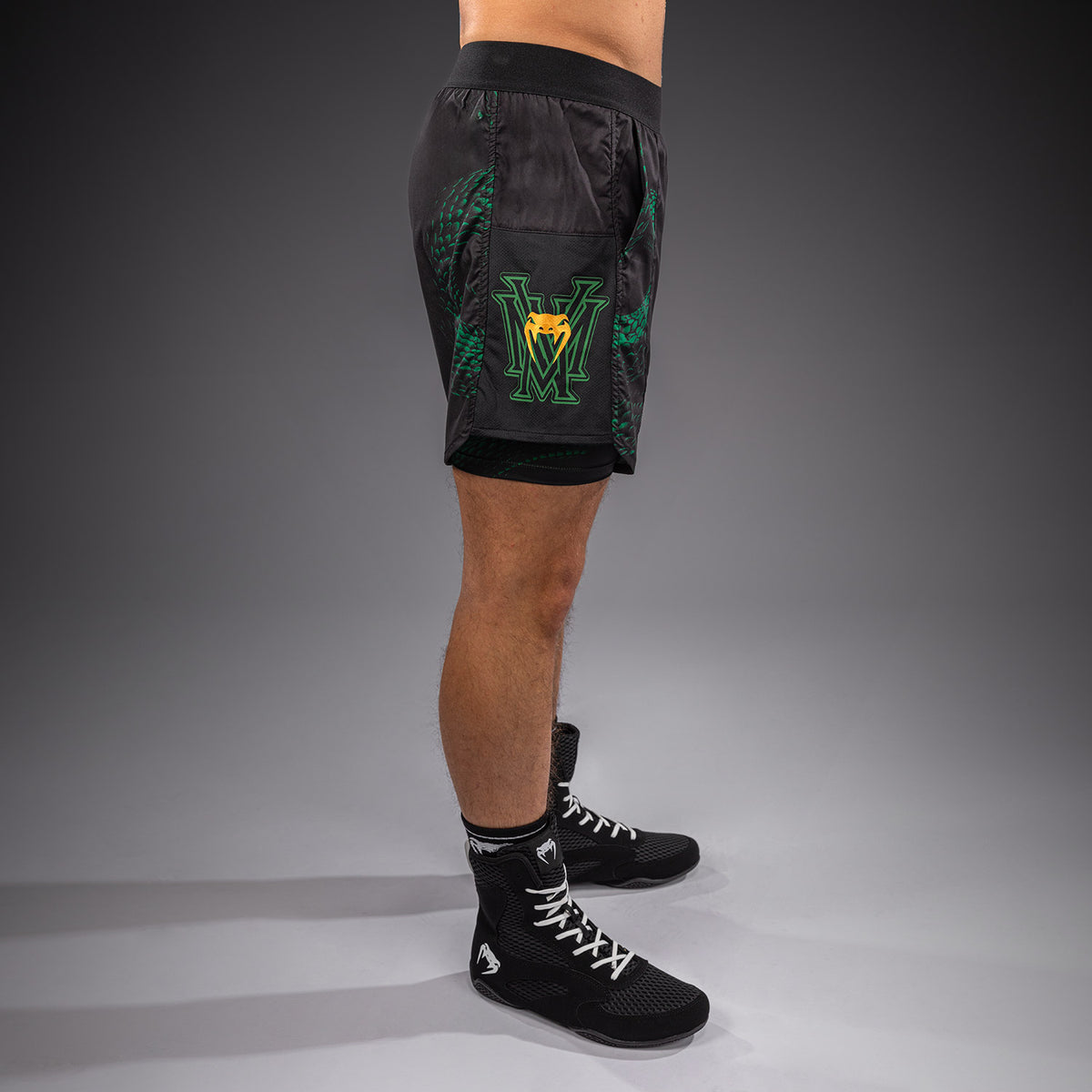 Short d’Entraînement Venum Matupa - Noir/Vert/Or - product-type_Shorts de training