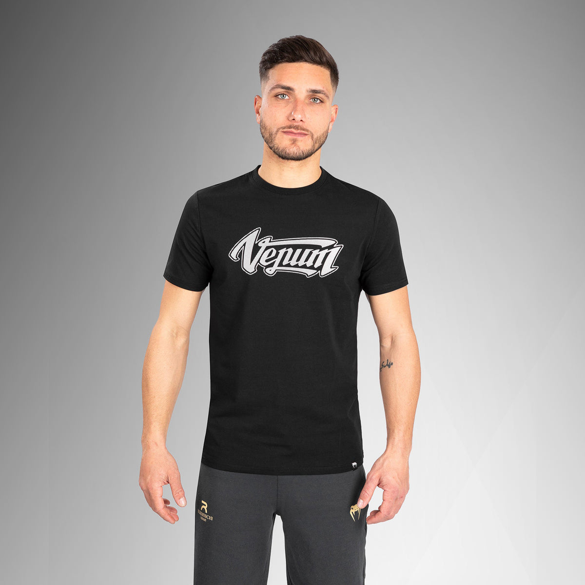 T-shirt Coupe Ajustée Venum Absolute 2.0 - Noir/Argent - product-type_T-Shirts