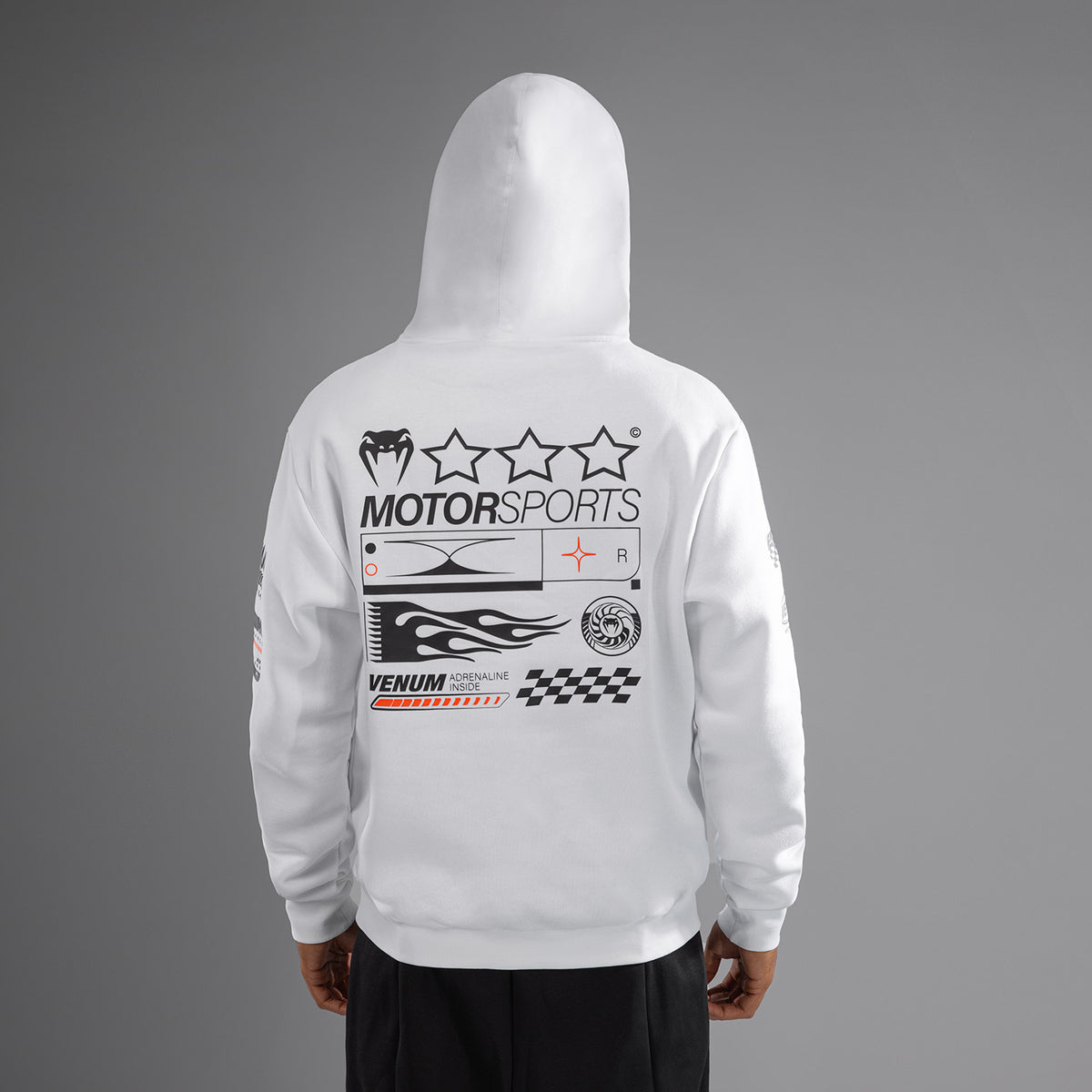 Sweatshirt à Capuche Venum Motorsports - Blanc Neige