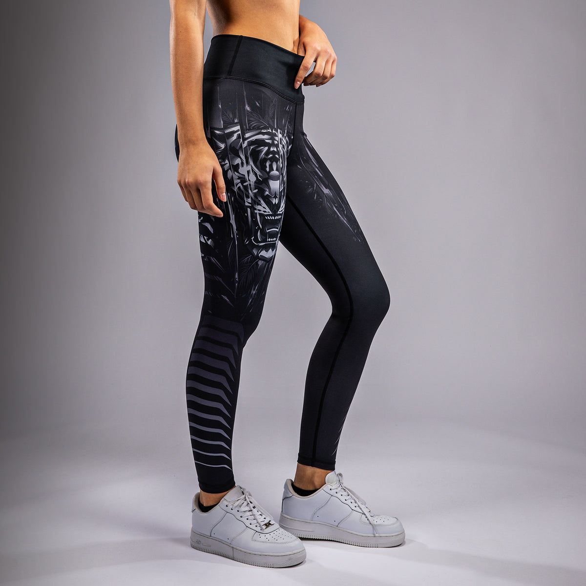 Legging Venum Tiger pour Femmes - Noir/Argent - product-type_Leggings