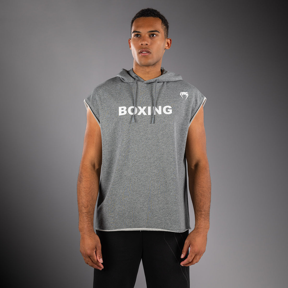Sweat à Capuche Sans Manches Venum Boxing VT – Gris Chiné - product-type_Sweatshirts