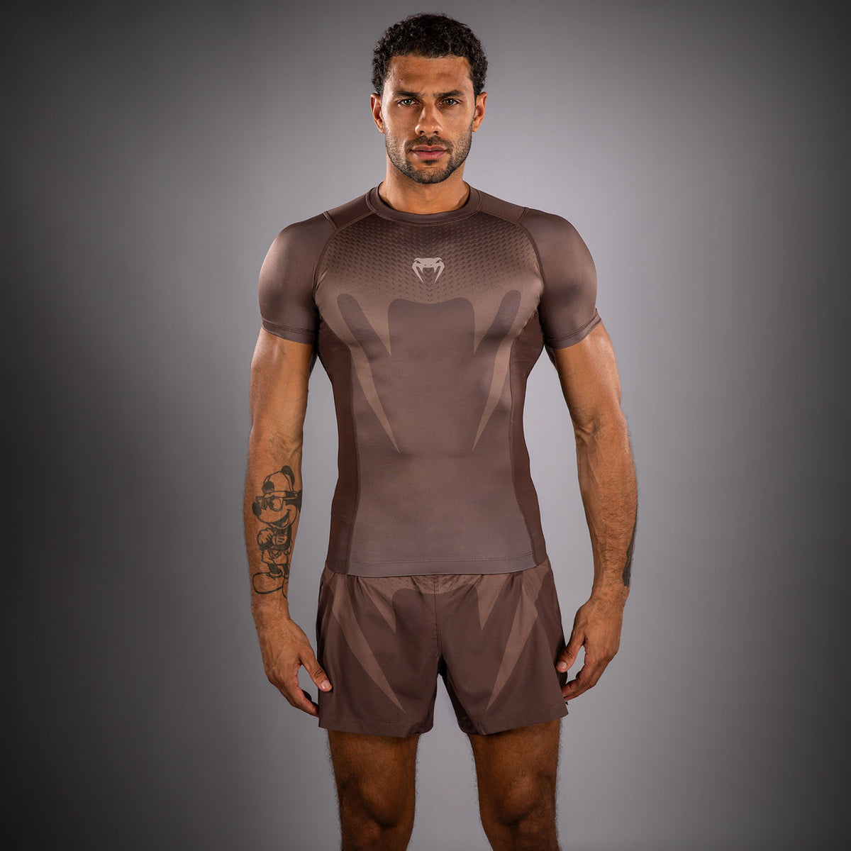 Rashguard Venum No Gi - Marron Chocolat - product-type_T-Shirts de Compression