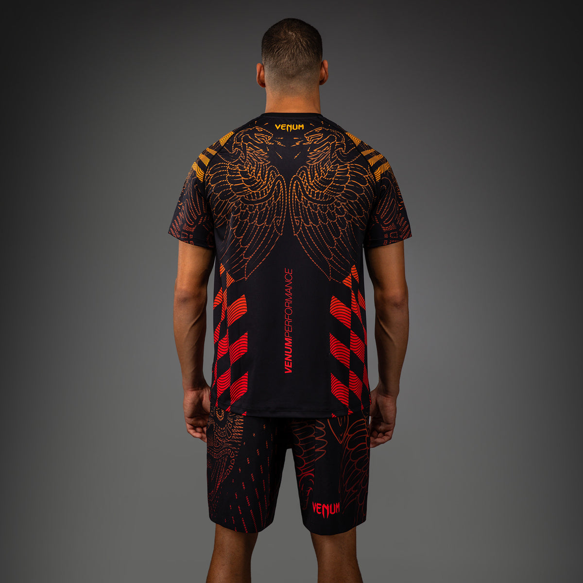 T-shirt Dry-Tech Venum Quetzal Fury - Noir/Rouge Fury/Mandarine - product-type_T-Shirts Dry Tech