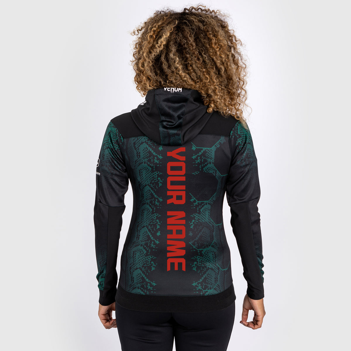 Sweat à capuche Personnalisé pour femmes UFC Adrenaline by Venum Authentic Fight Night - Emerald Edition - Vert/Noir - product-type_Vestes