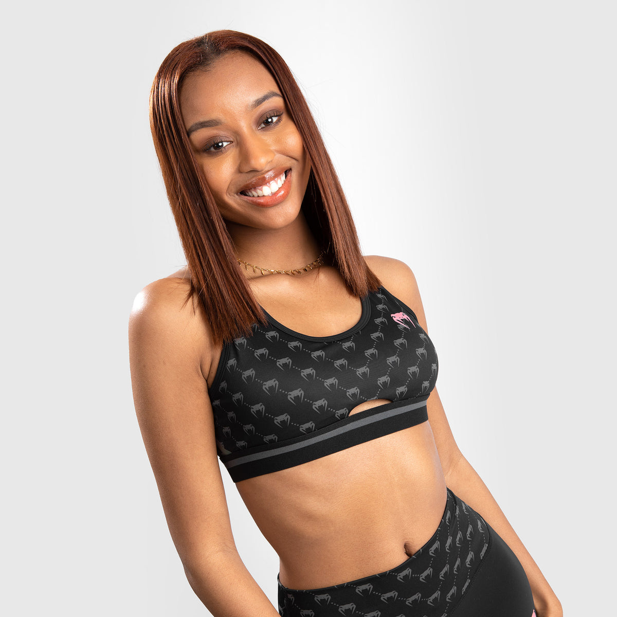 Brassière de sport Venum Monogram - Noir/ Rose or - product-type_Brassières de sport