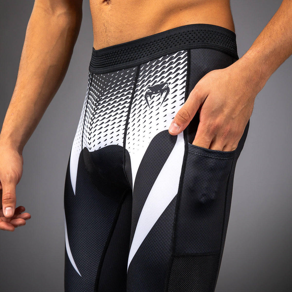 Pantalon de Compression Venum No Gi - Noir/Blanc - product-type_Pantalons de Compression