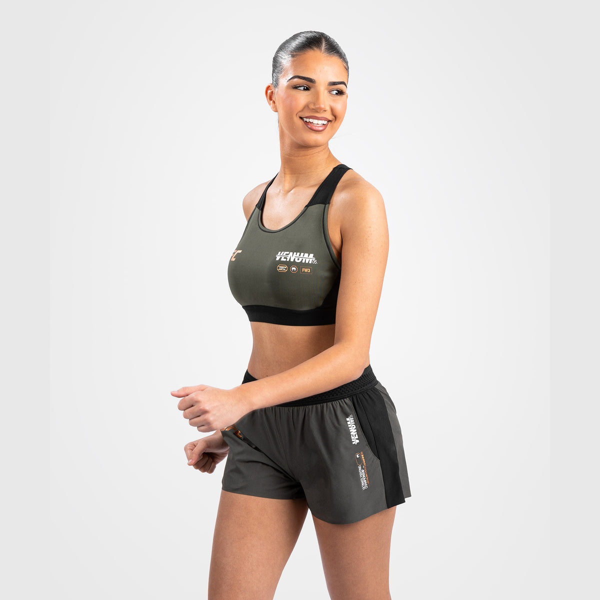 Short de performance pour Femmes UFC Adrenaline by Venum Fight Week - Khaki - product-type_Shorts de training