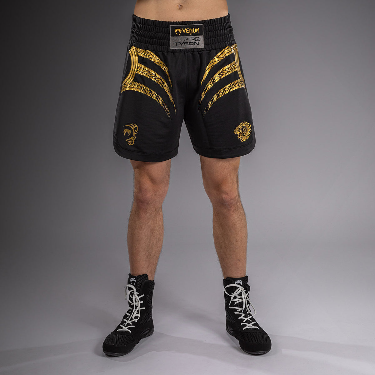 Short de Boxe Venum x Mike Tyson Tiger - Noir/Or - product-type_Shorts de boxe