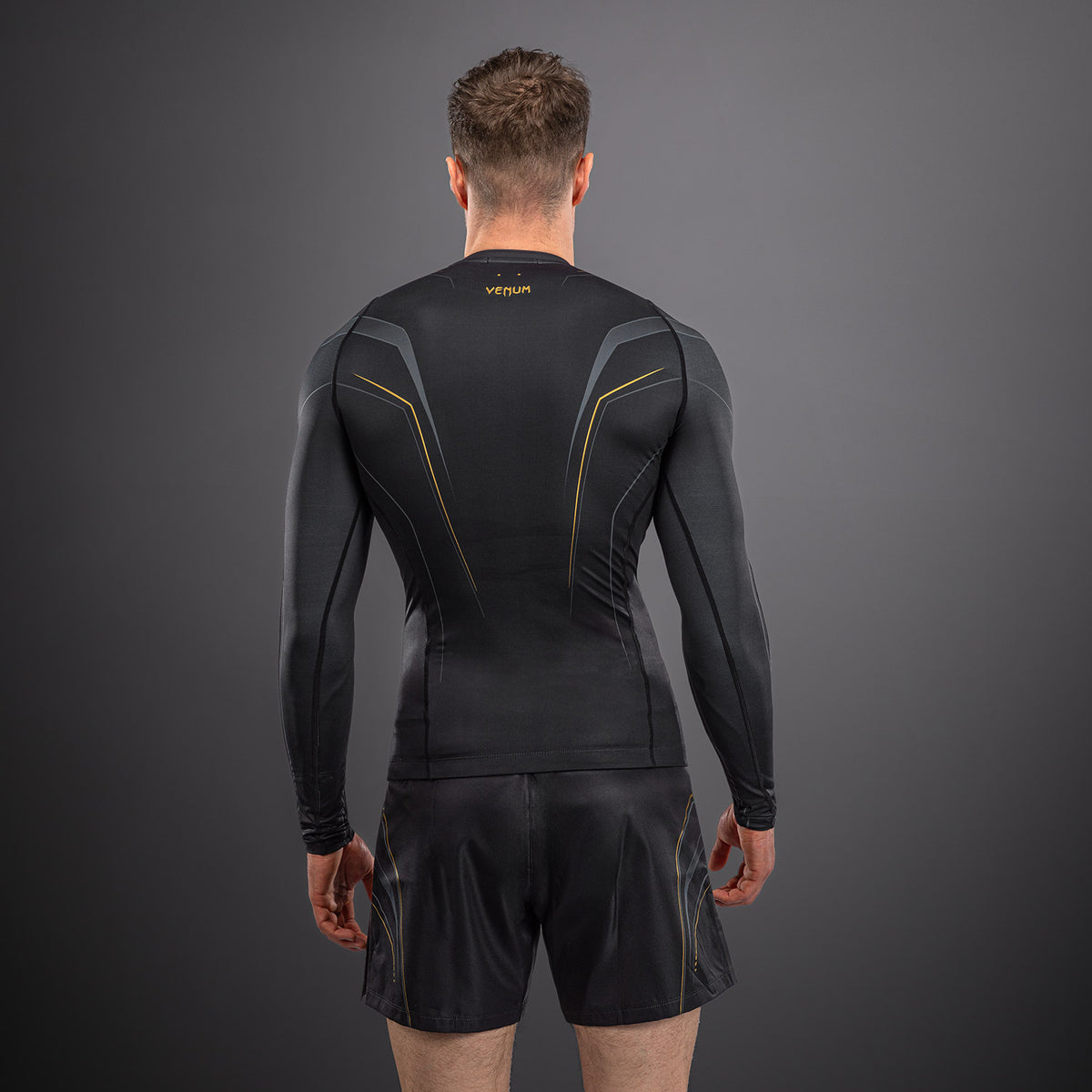 Rashguard à Manches Longues Venum Streamline – Noir/Or - product-type_T-Shirts de Compression