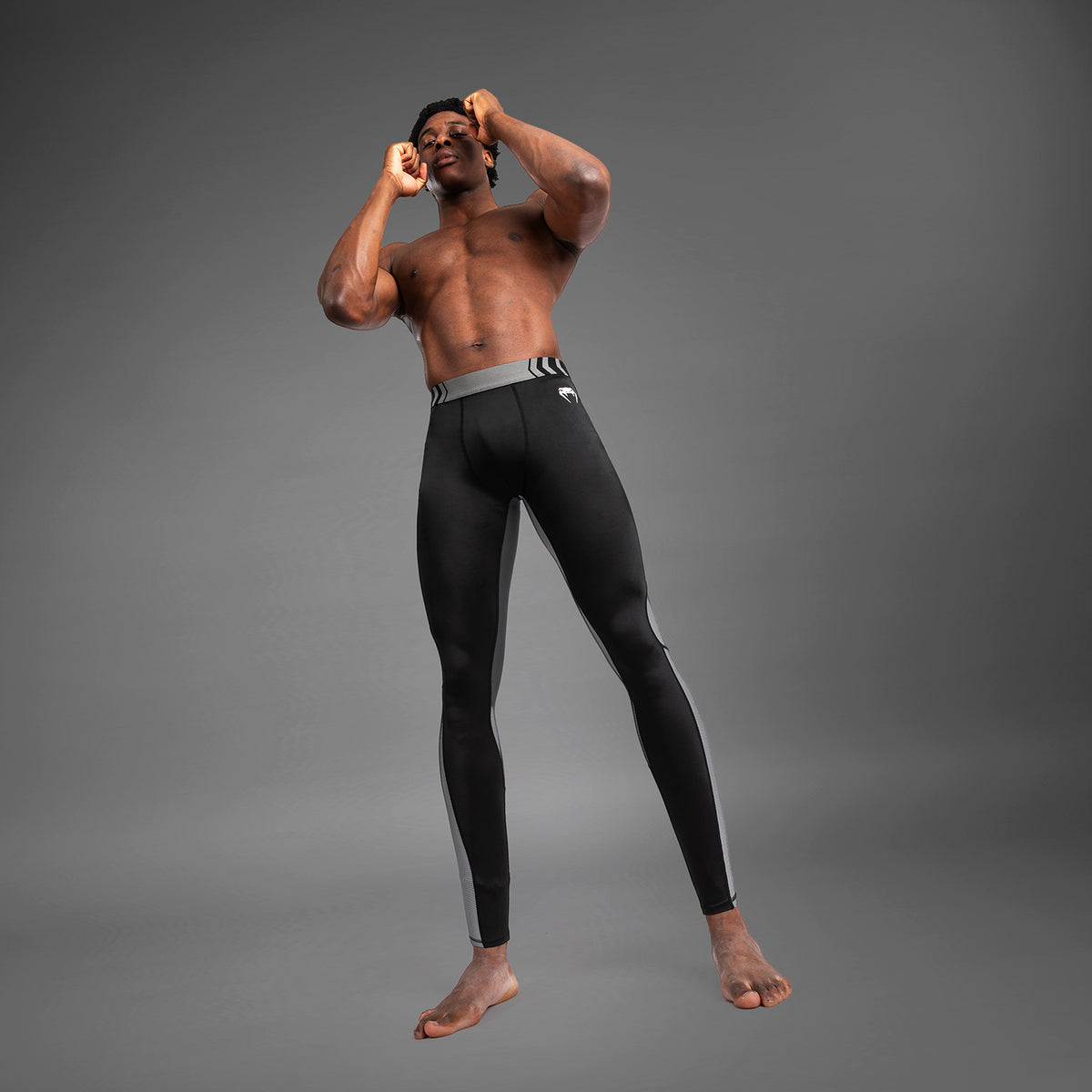 Pantalon de compression pour Hommes Venum Tempest - Noir/Gris - product-type_Pantalons de Compression