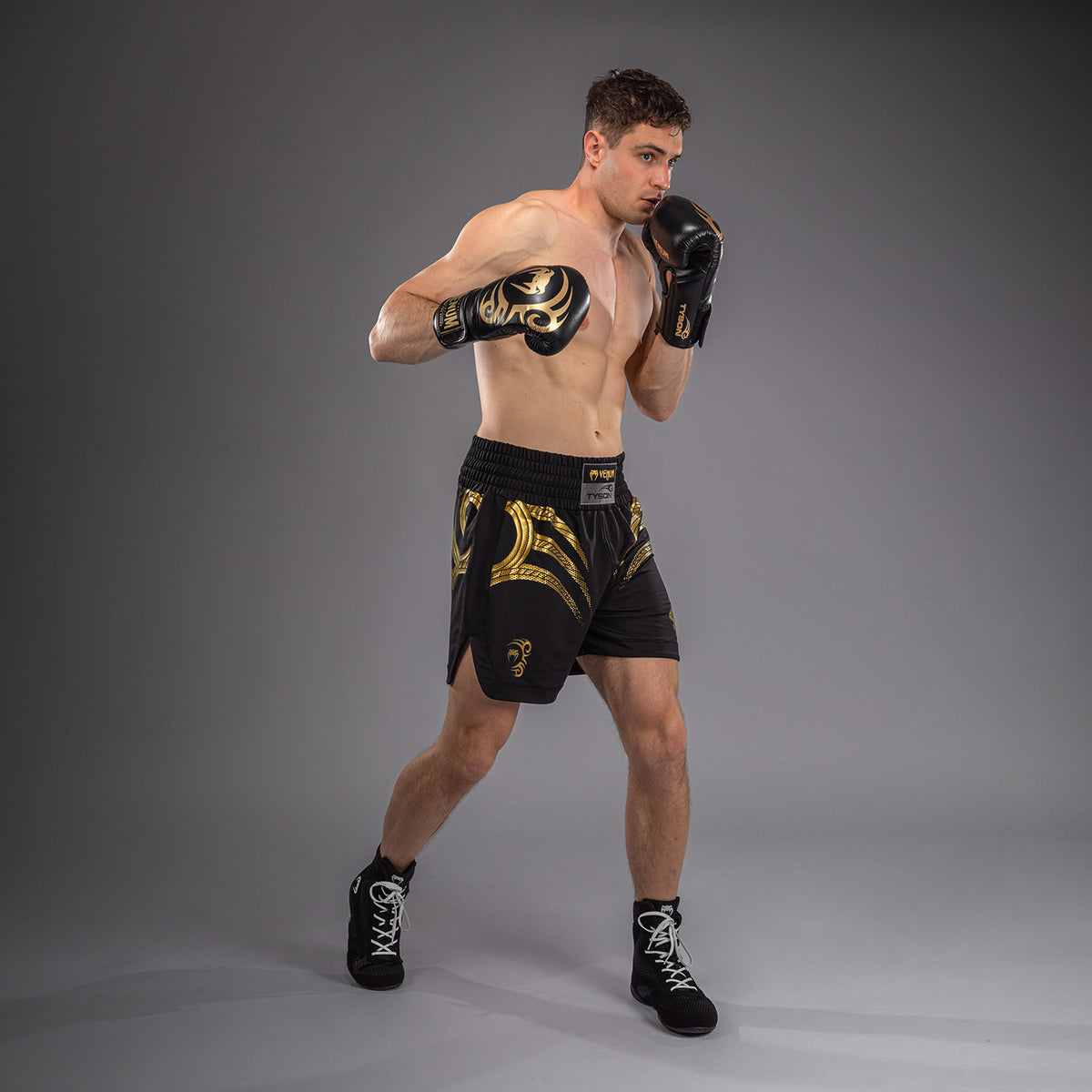 Short de Boxe Venum x Mike Tyson Tiger - Noir/Or - product-type_Shorts de boxe