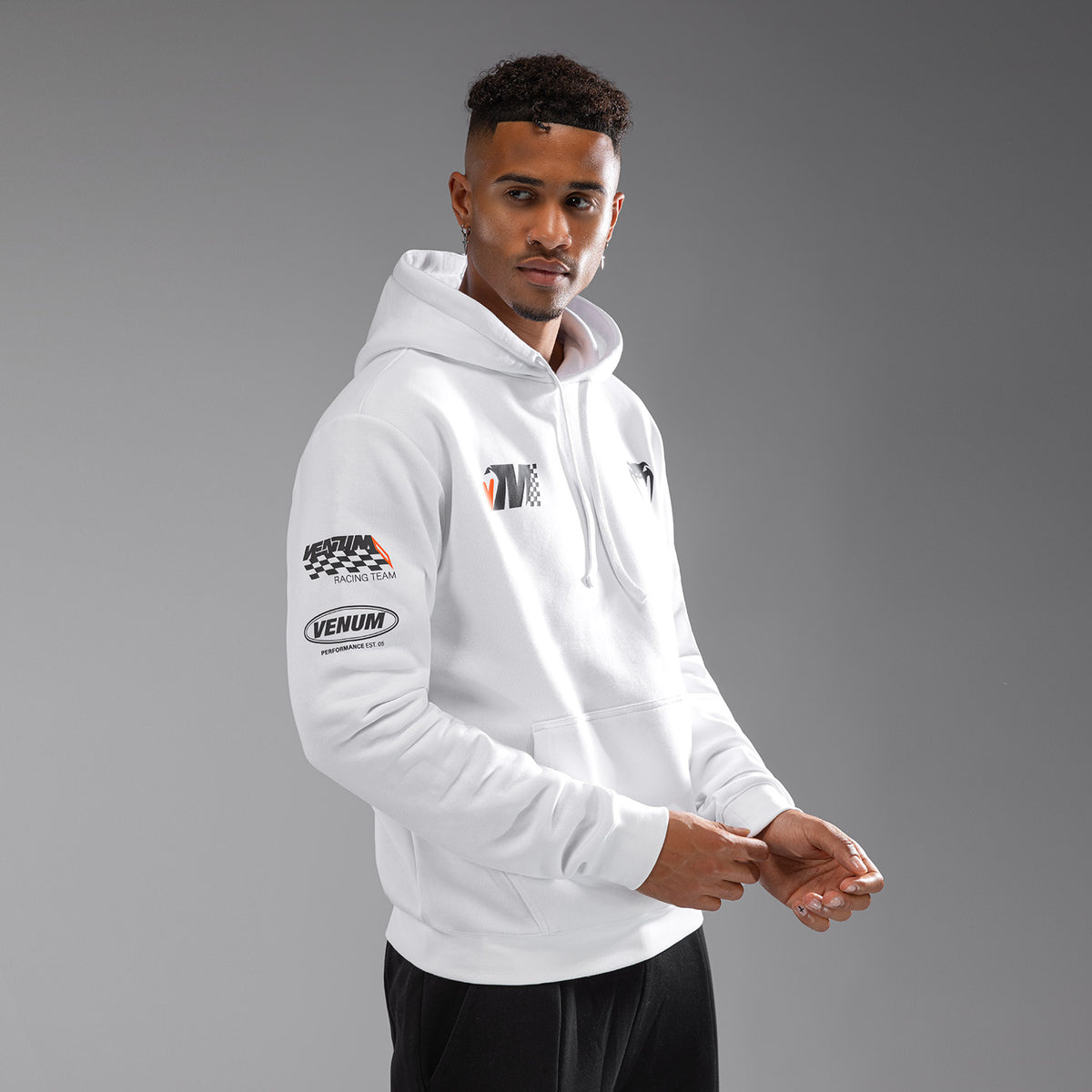 Sweatshirt à Capuche Venum Motorsports - Blanc Neige