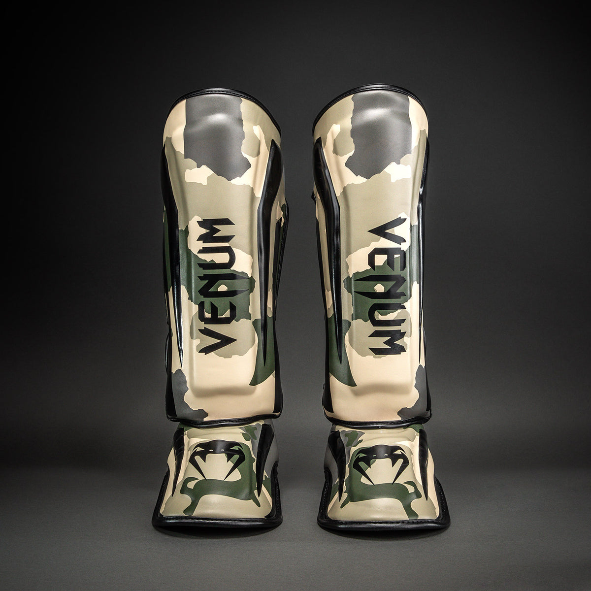 Protège-tibias Venum Elite Camo - Kaki/Blanc Cassé - product-type_Protège-tibias