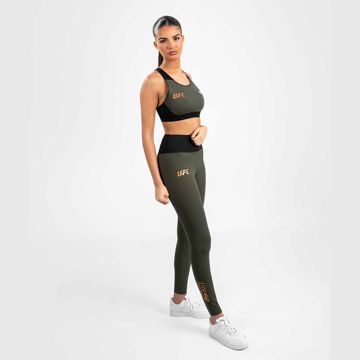 Legging de Performance pour Femmes UFC Adrenaline by Venum Fight Week - Kaki/Bronze - product-type_Leggings