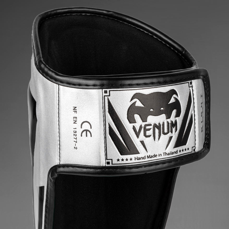 Protège-tibias Venum Elite - Argent/Noir - product-type_Protège-tibias