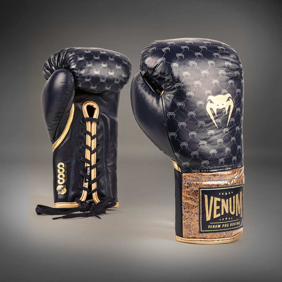 Gants de Boxe Pro avec Lacets Venum Coco Monogram - Bleu Ardoise - product-type_Gants de boxe