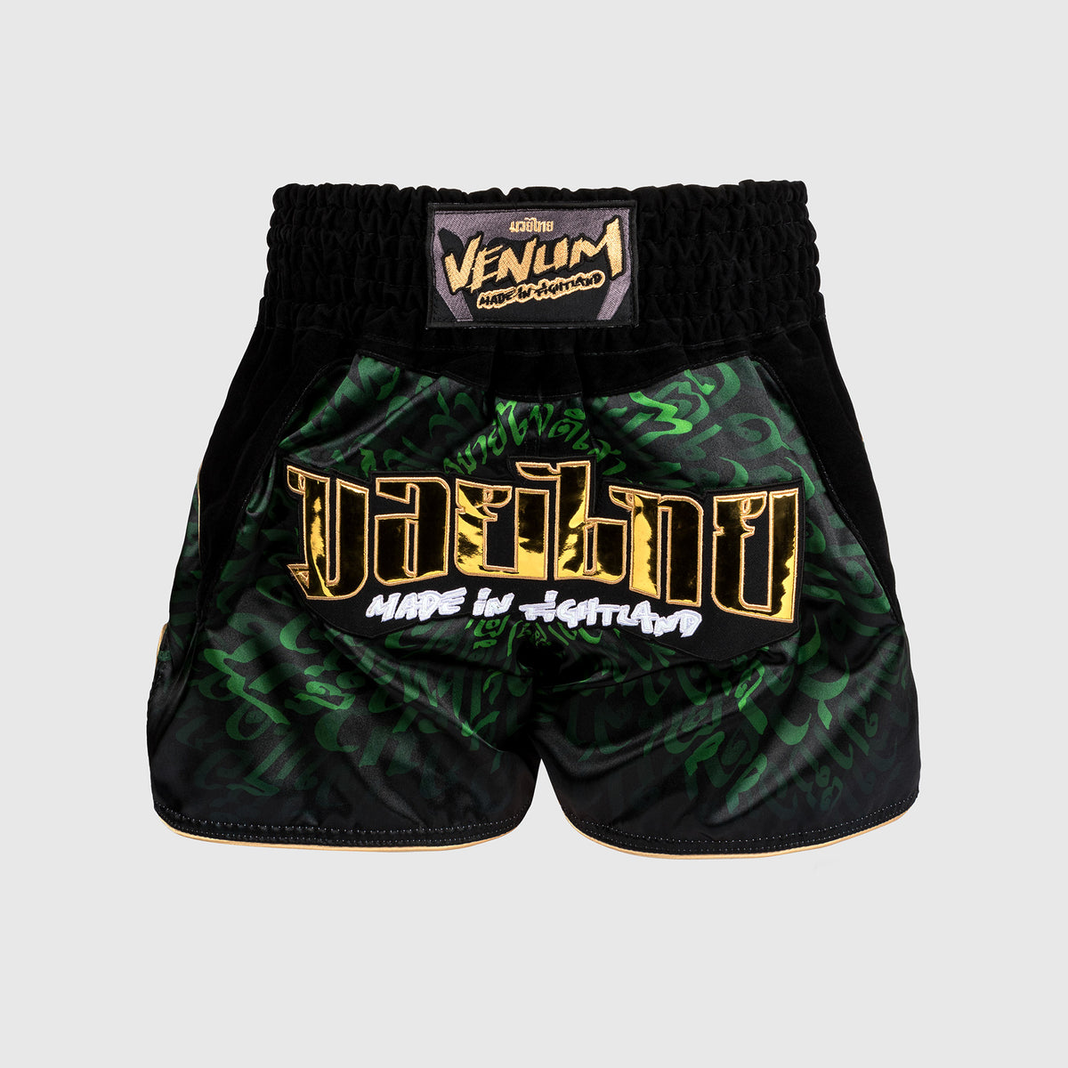 Short de Muay Thai Venum Attack - Noir/Vert - product-type_Shorts de Muay Thai
