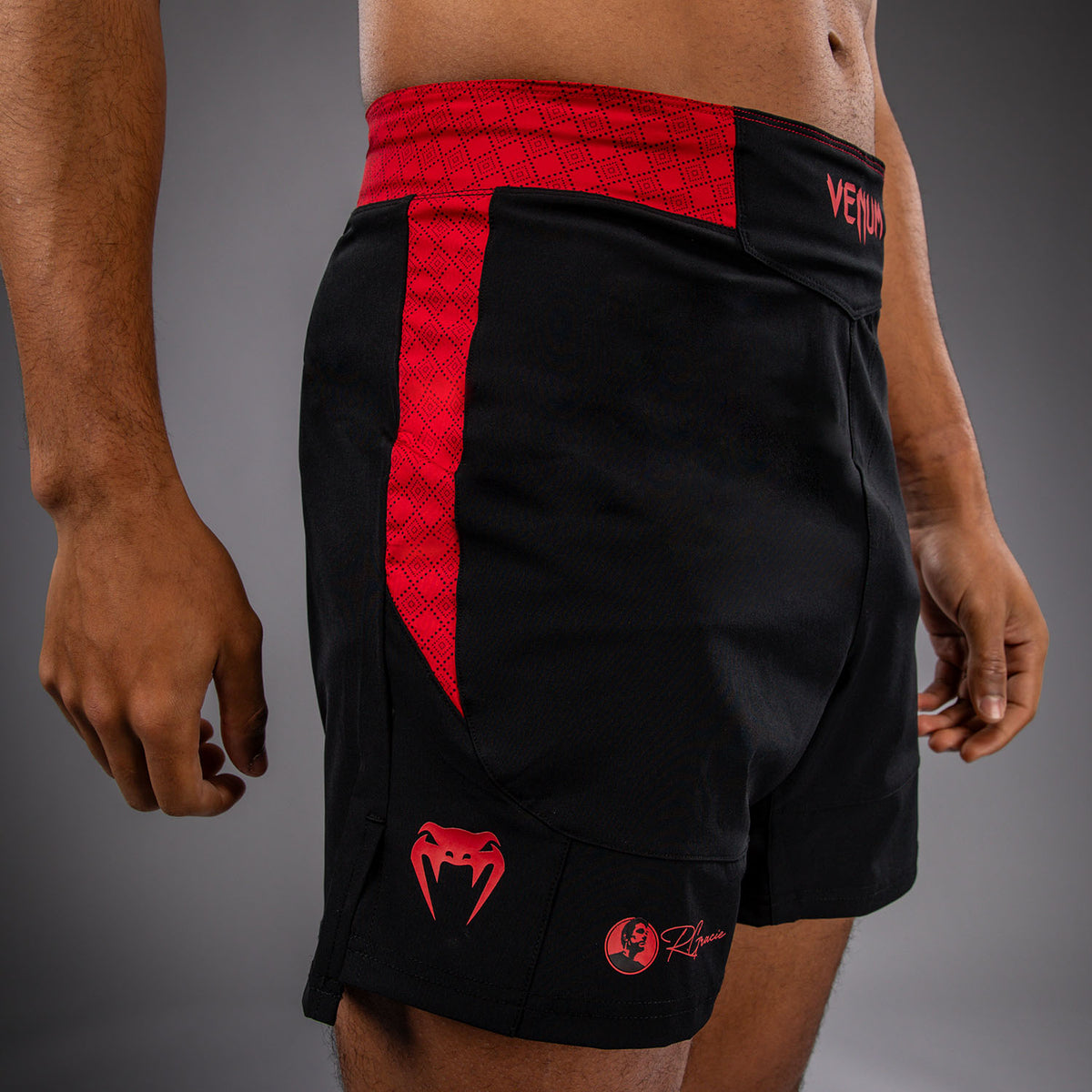 Short de Combat Venum x Roger Gracie Signature - Noir/Rouge - product-type_Shorts de MMA