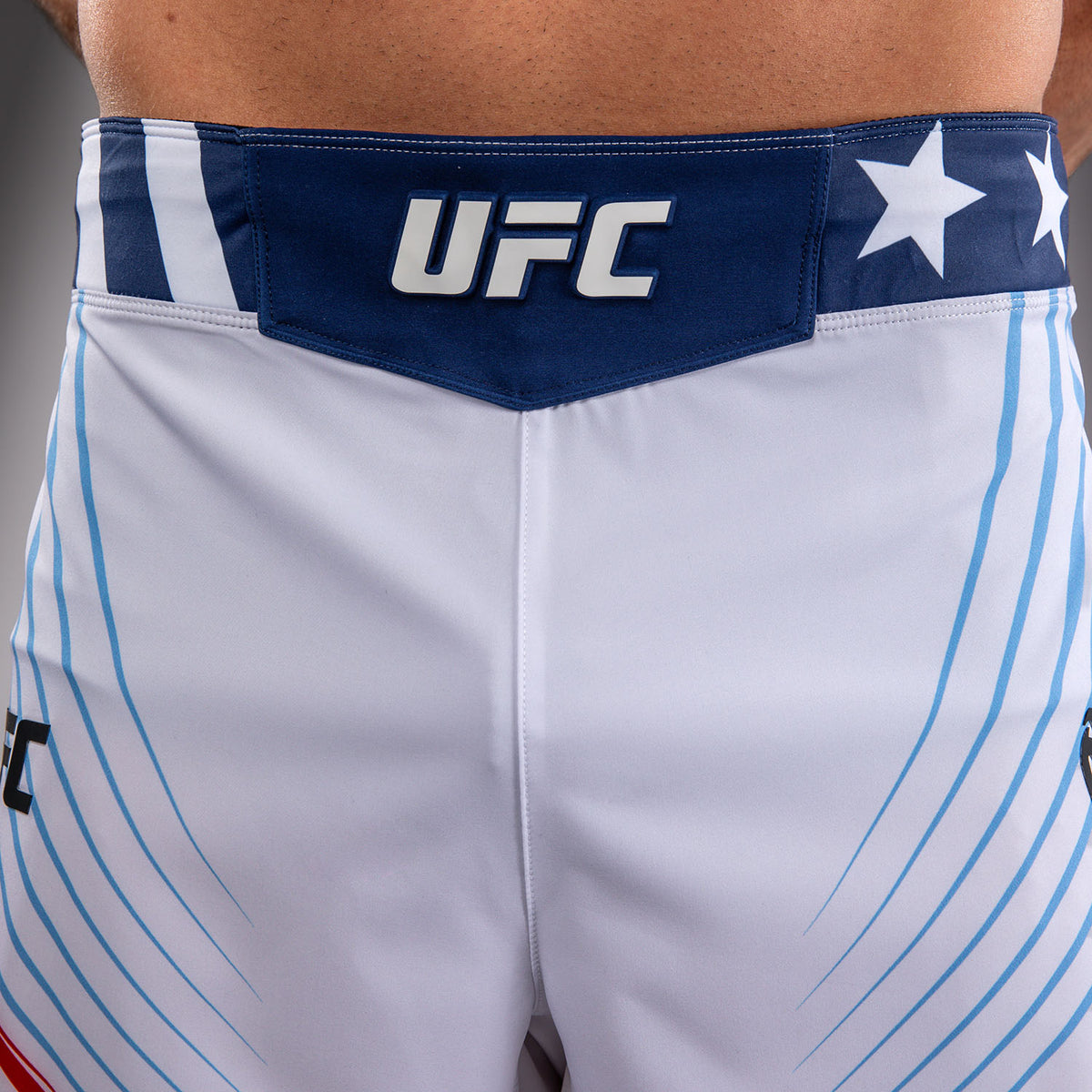 UFC Freedom 250 by Venum Authentic Fight Night Short de combat Personnalisé coupe courte pour homme - Blanc - product-type_Shorts de MMA