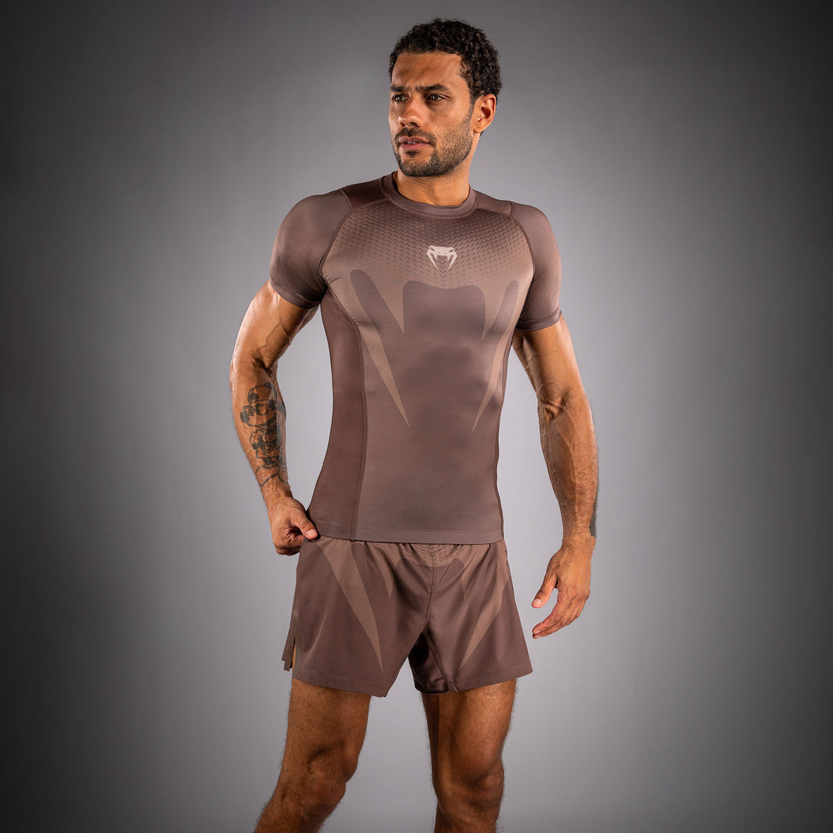Rashguard Venum No Gi - Marron Chocolat - product-type_T-Shirts de Compression