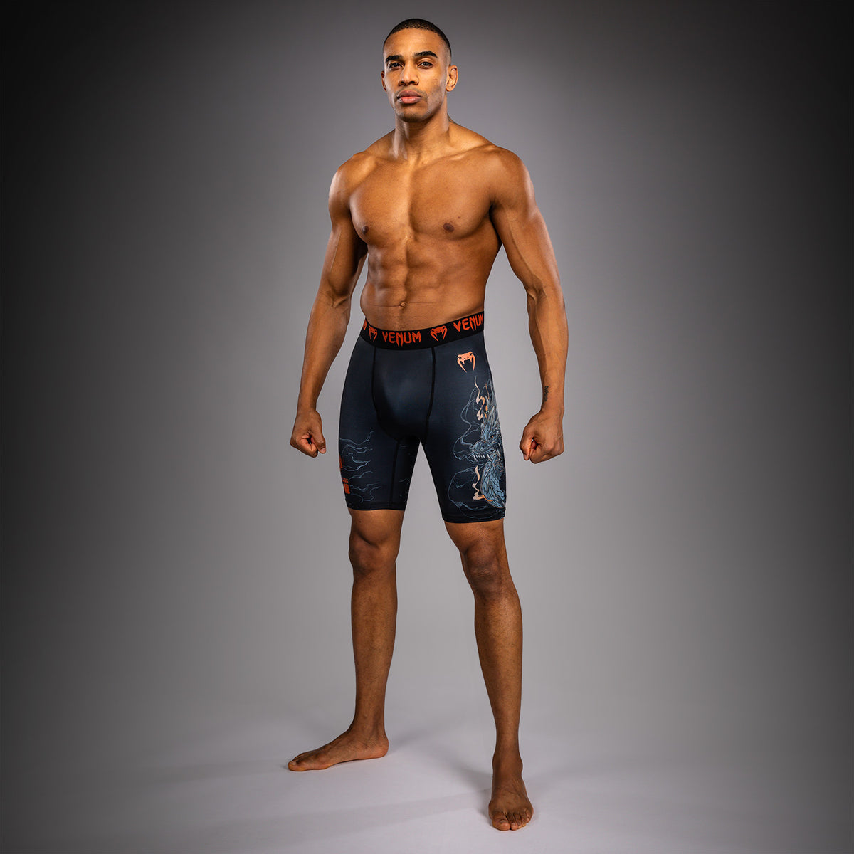 Short de Compression Venum Thunder Dragon – Noir/Gris/Cuivre - product-type_Shorts de compression