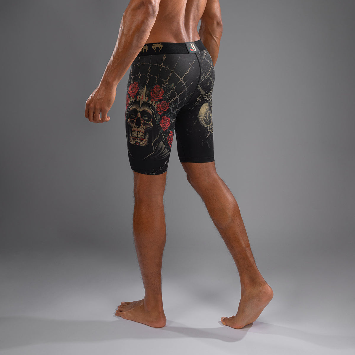 Short de compression pour Hommes Venum Santa Muerte 5.0 - Noir Profond/Or - product-type_Shorts de compression