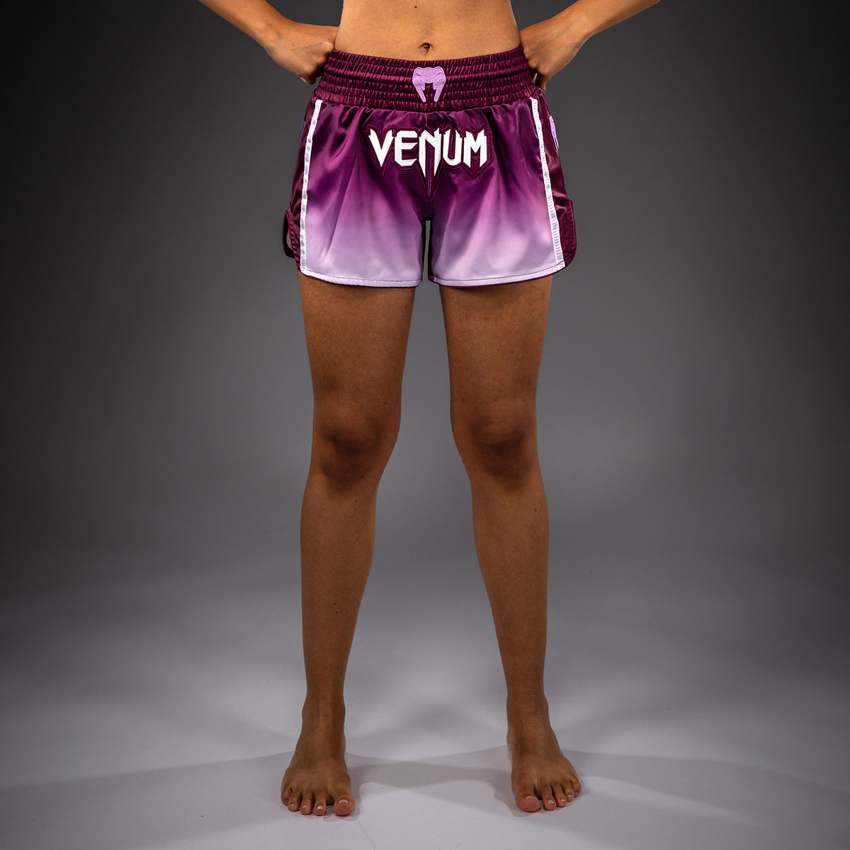 Short de Muay Thai Venum Iris - Prune/Blanc - product-type_Shorts de Muay Thai