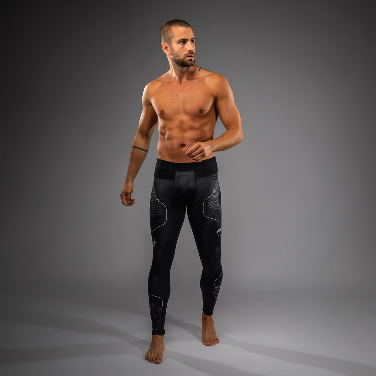 Pantalon de Compression Venum Nexus – Noir/Argent - product-type_Pantalons de Compression