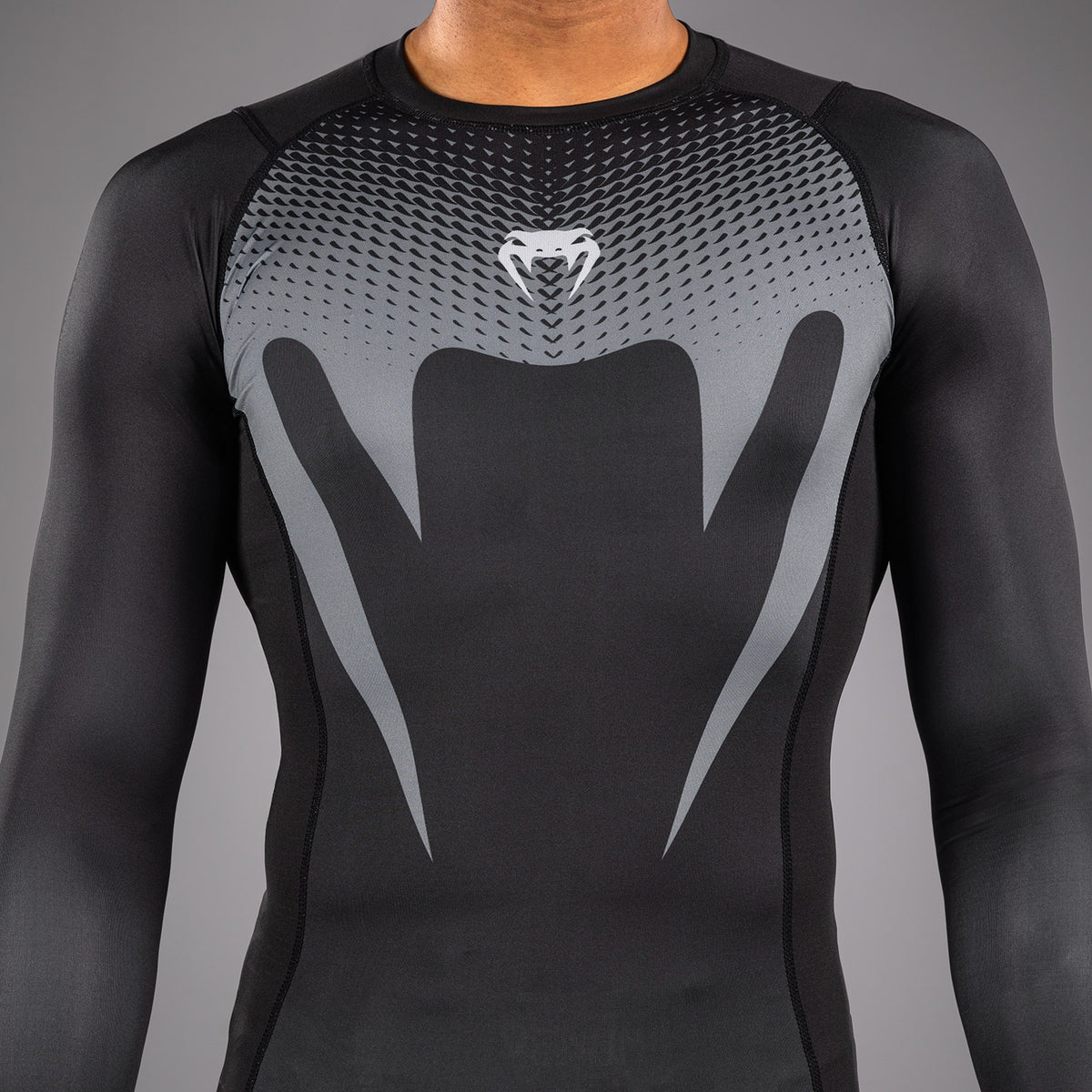 Rashguard Venum No Gi - Noir/Gris Argenté - product-type_T-Shirts de Compression