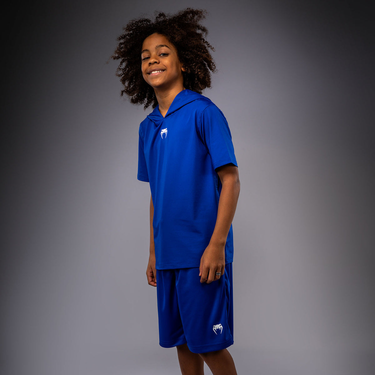 Sweat à capuche à manches courtes Dry Tech pour Enfants Venum Elite - Bleu Royal - product-type_Sweatshirts