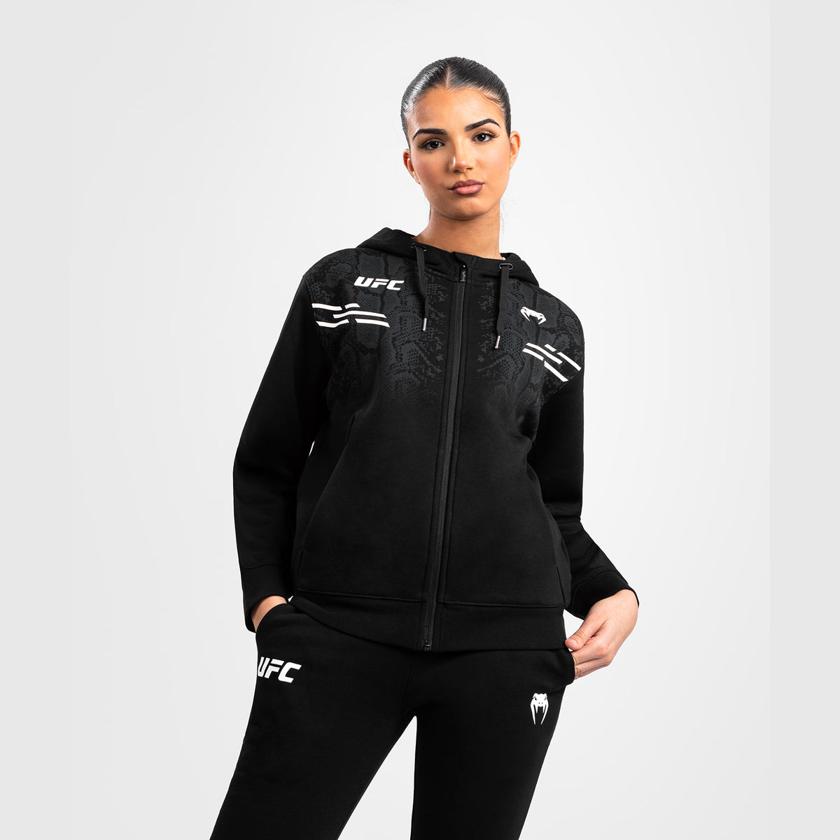 Sweatshirt zippé à capuche pour Femmes UFC Adrenaline by Venum Replica - Noir - product-type_Vestes