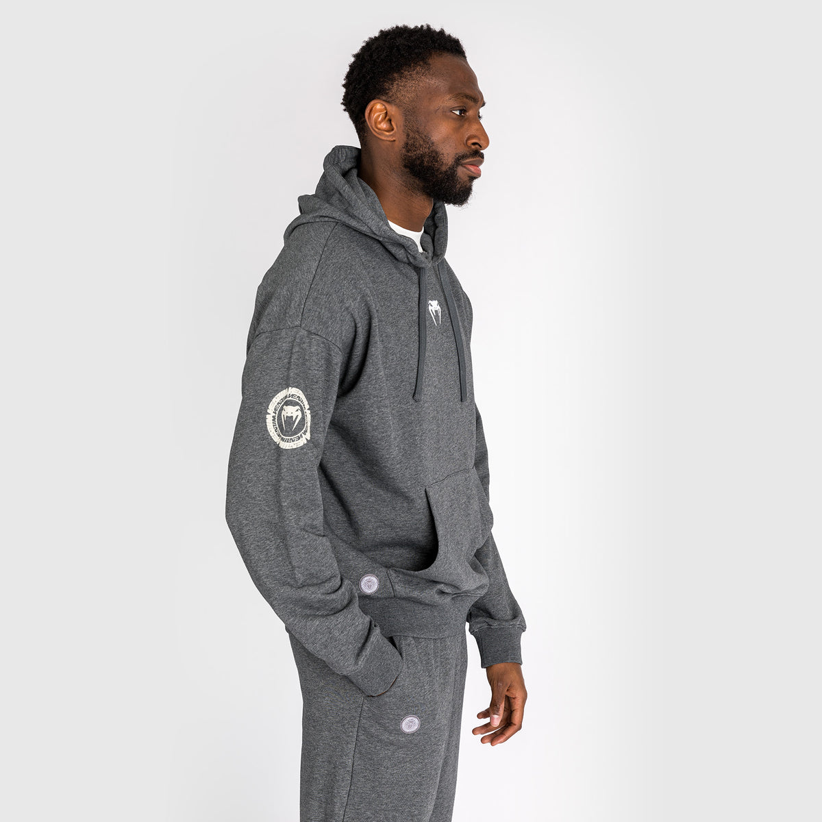 Sweatshirt À Capuche Pour Hommes Venum Vortex XL Lite - Gris Foncé Chiné - product-type_Sweatshirts