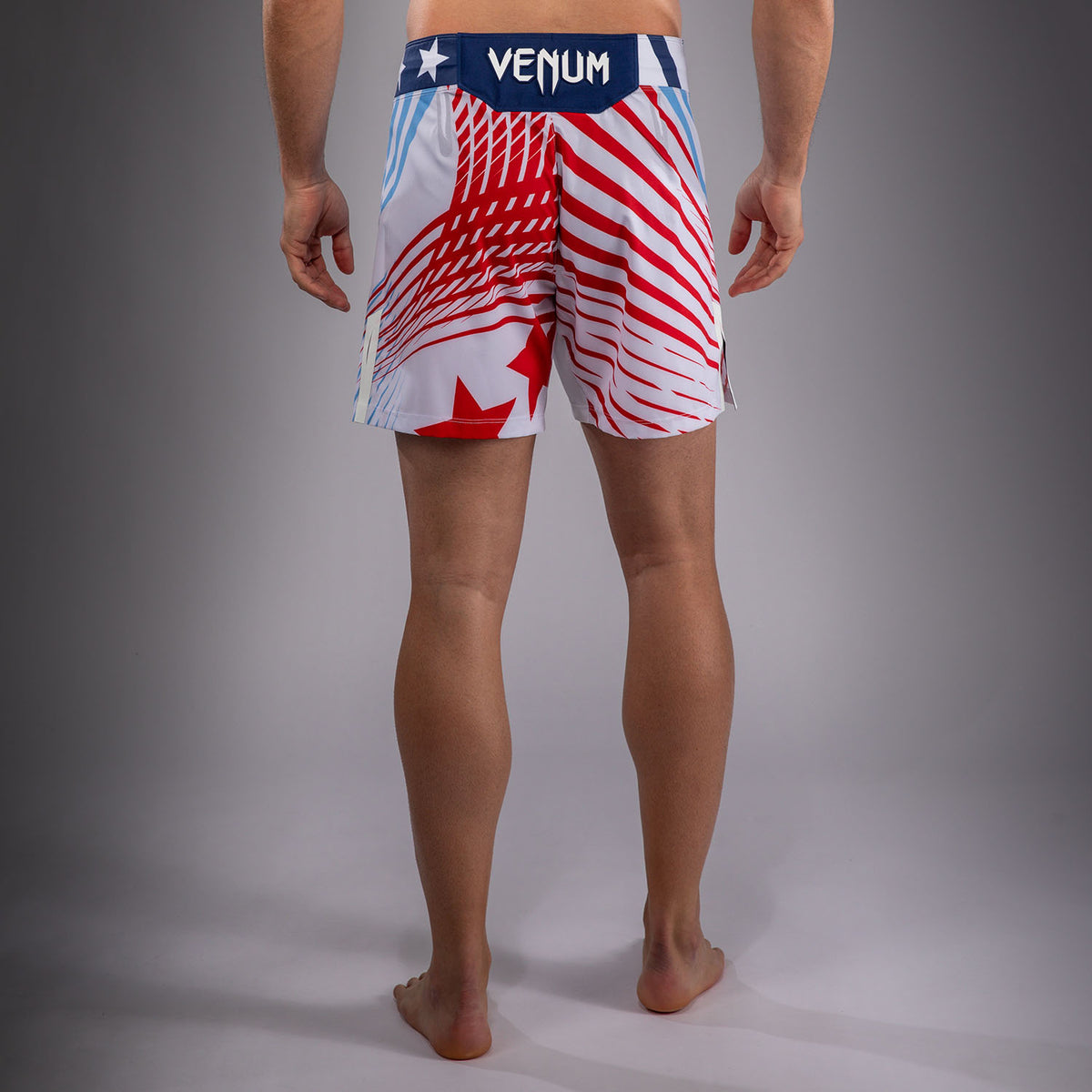 UFC Freedom 250 by Venum Authentic Fight Night Short de combat Personnalisé coupe courte pour homme - Blanc - product-type_Shorts de MMA