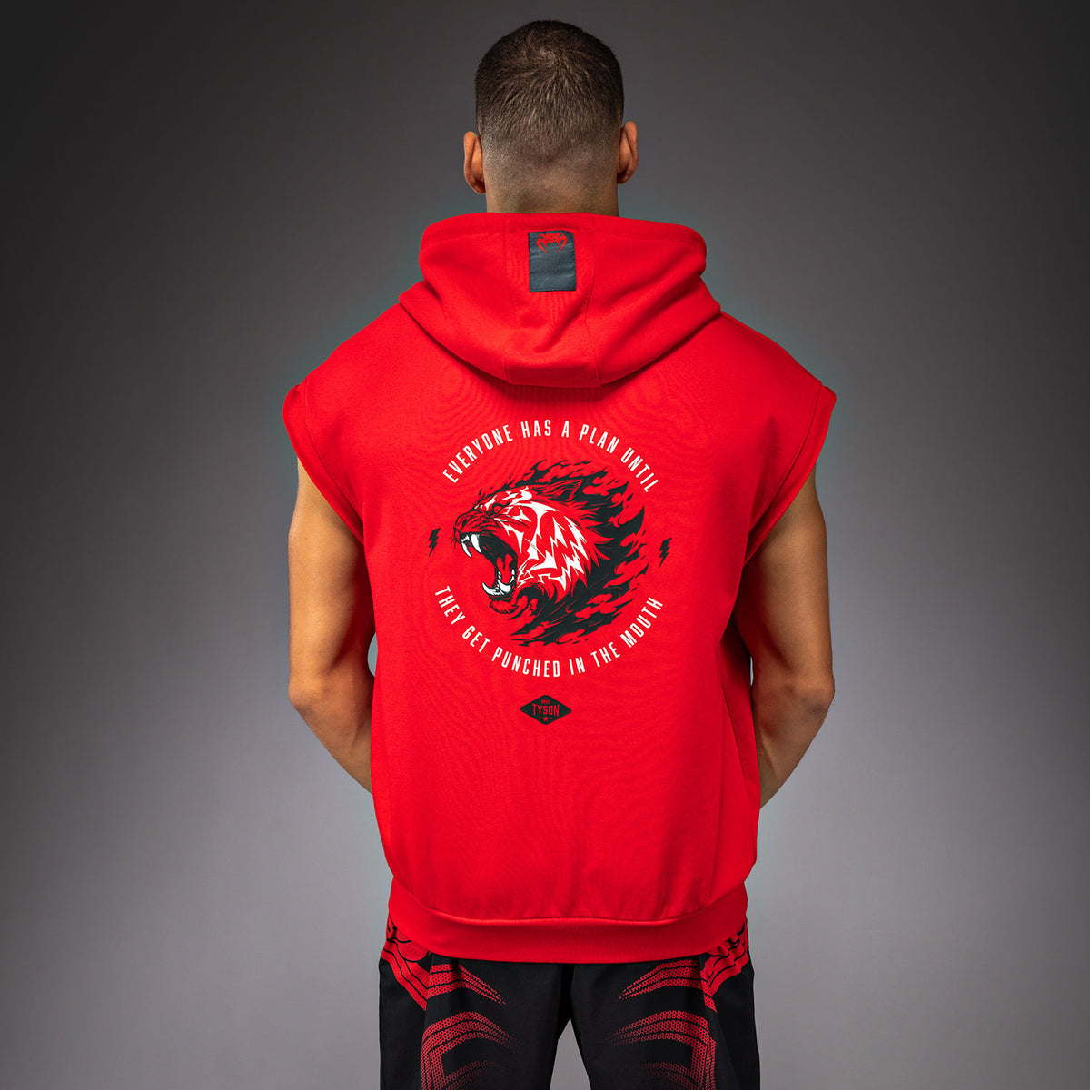 Sweat à capuche sans manches Venum x Mike Tyson Tiger - Rouge Intense/Noir Profond - product-type_Sweatshirts