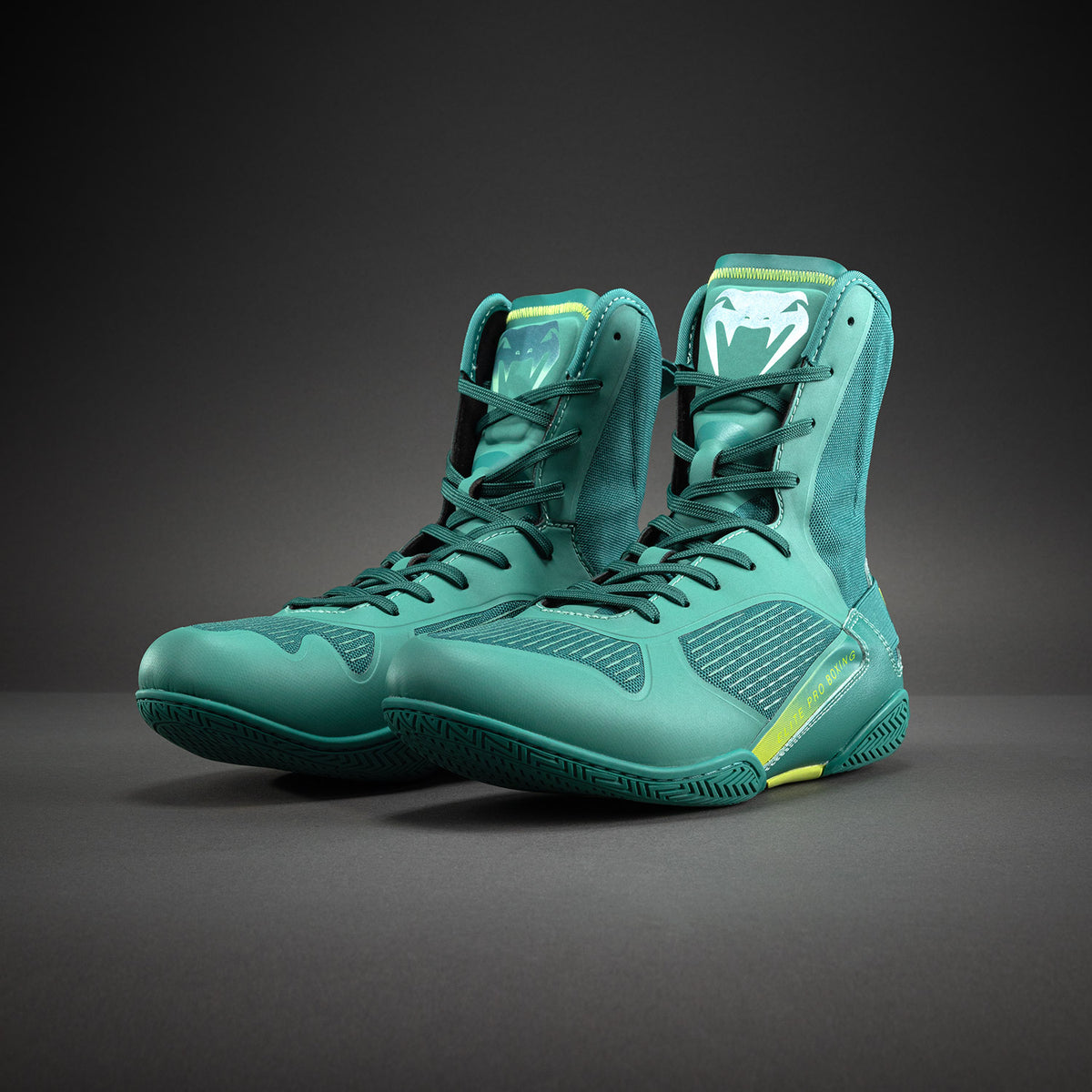 Chaussures de Boxe Venum Elite Neo – Vert/Jaune Néon - product-type_Chaussures de boxe