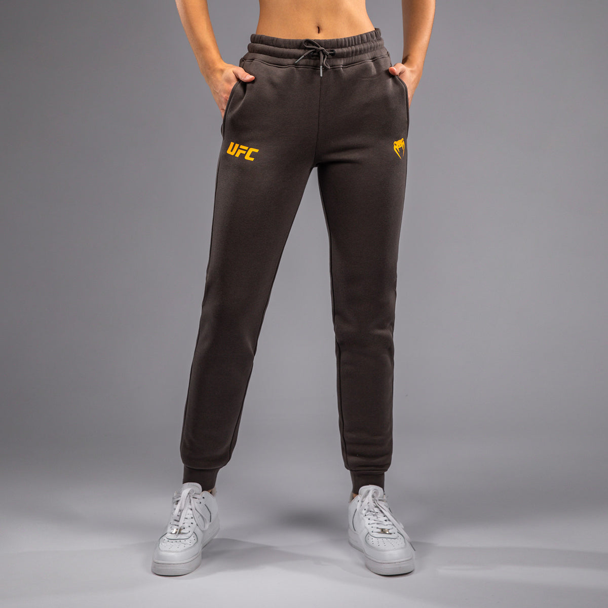Pantalon en Coton pour Femmes UFC Fusion by Venum Fight Week - Marron Terrestre - product-type_Pantalons de jogging