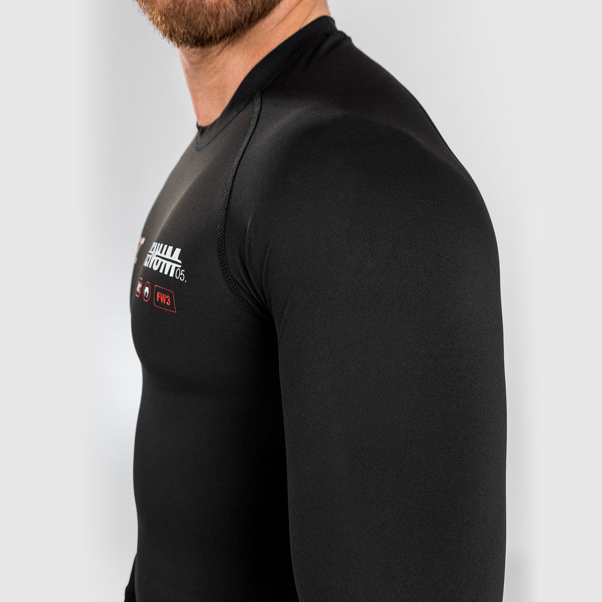 Rashguard Performance à manches longues pour Hommes UFC Adrenaline by Venum Fight Week - Noir - product-type_T-Shirts de Compression