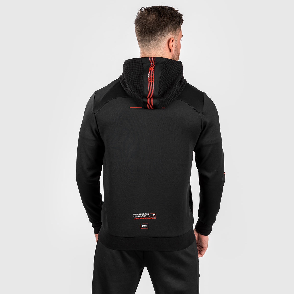 Sweatshirt zippé à capuche pour Hommes UFC Adrenaline by Venum Fight Week - Noir - product-type_Sweatshirts