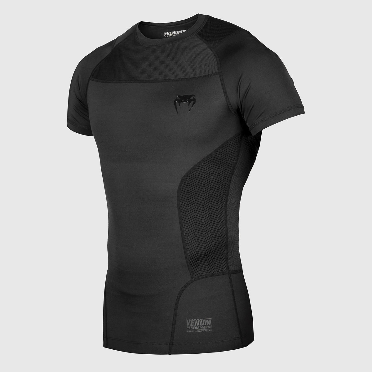 Rashguard Venum G-Fit - Manches Courtes- Noir - product-type_T-Shirts de Compression