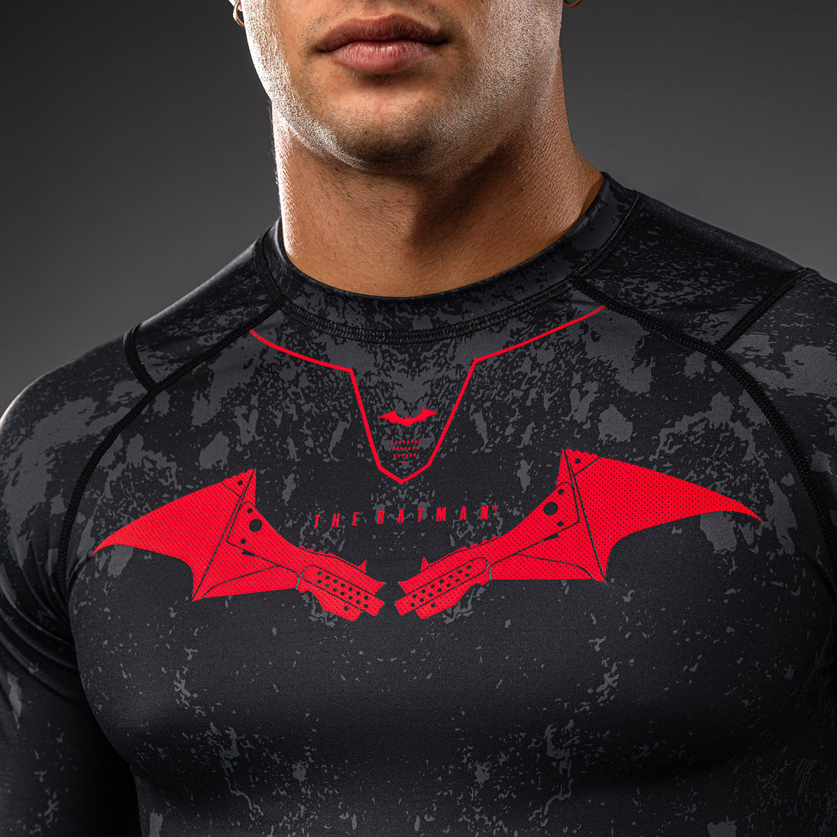 Rashguard à manches longues Venum x Batman - Noir/Gris/Rouge - product-type_T-Shirts de Compression