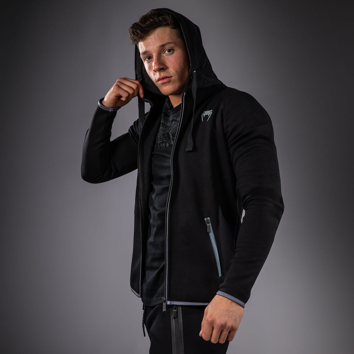 Sweat à capuche Venum – Noir/Gris -