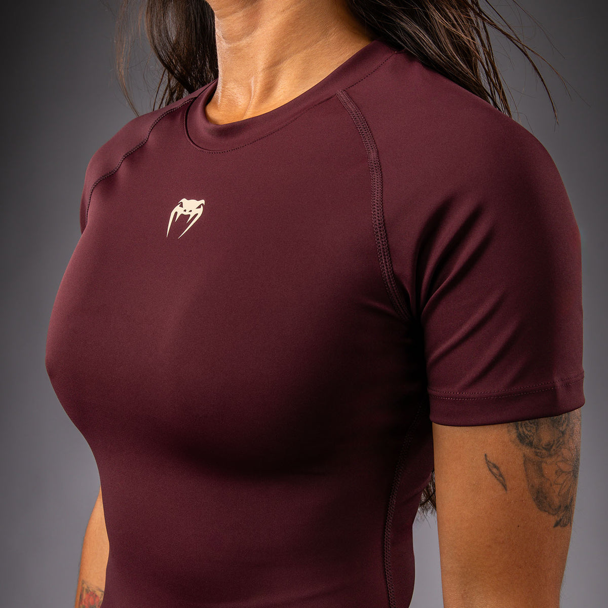 Rashguard à Manches Courtes Venum Talisman - Prune - product-type_T-Shirts de Compression