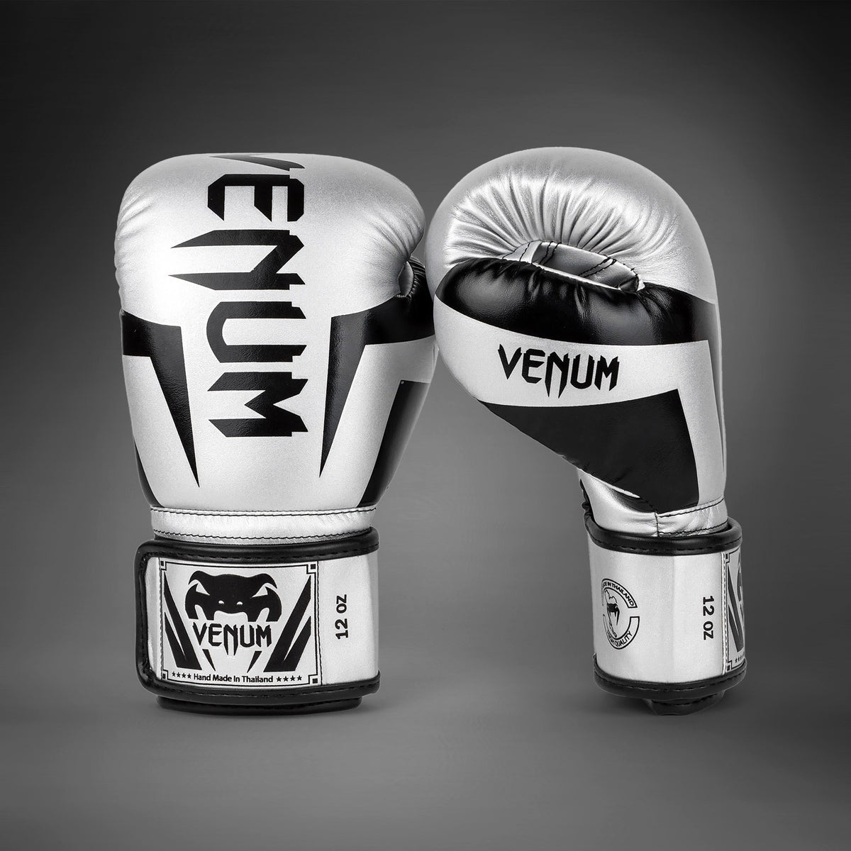 Gants de boxe Venum Elite - Argent/Noir - product-type_Gants de boxe