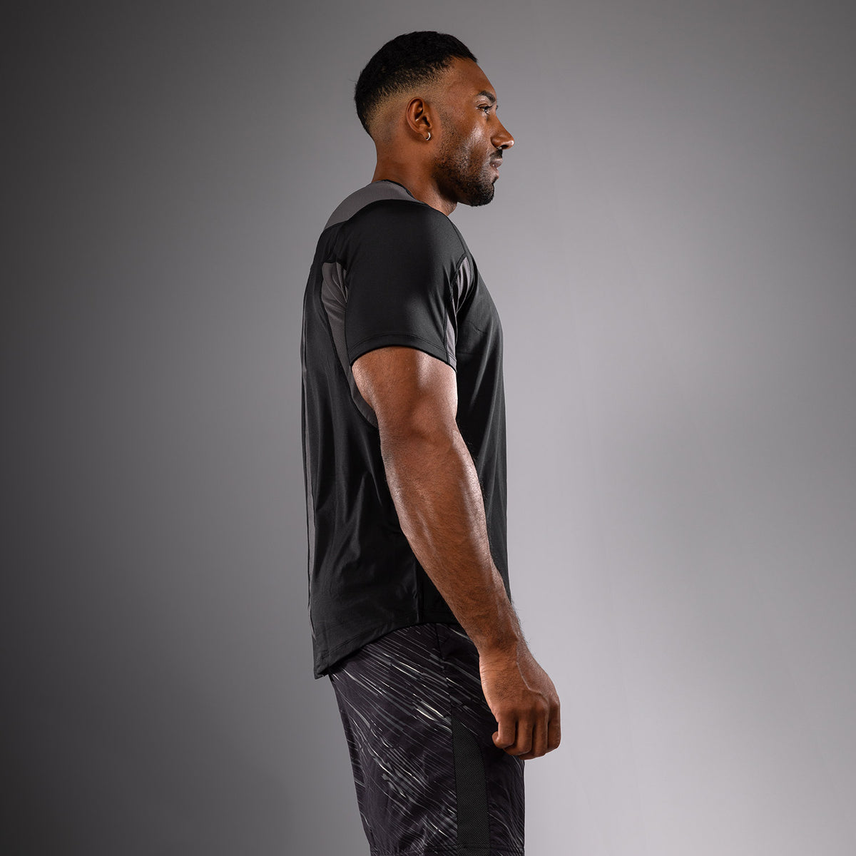 T-shirt Dry-Tech Venum Rapid - Noir/Gris Orage - product-type_T-Shirts Dry Tech