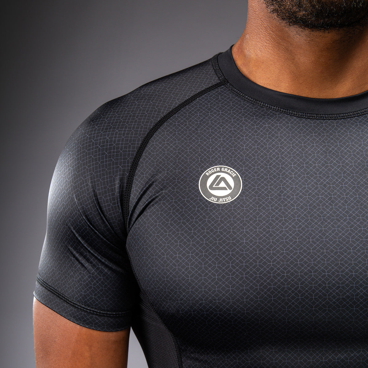 Rashguard à Manches Courtes Venum x Roger Gracie Academy - Noir - product-type_T-Shirts de Compression