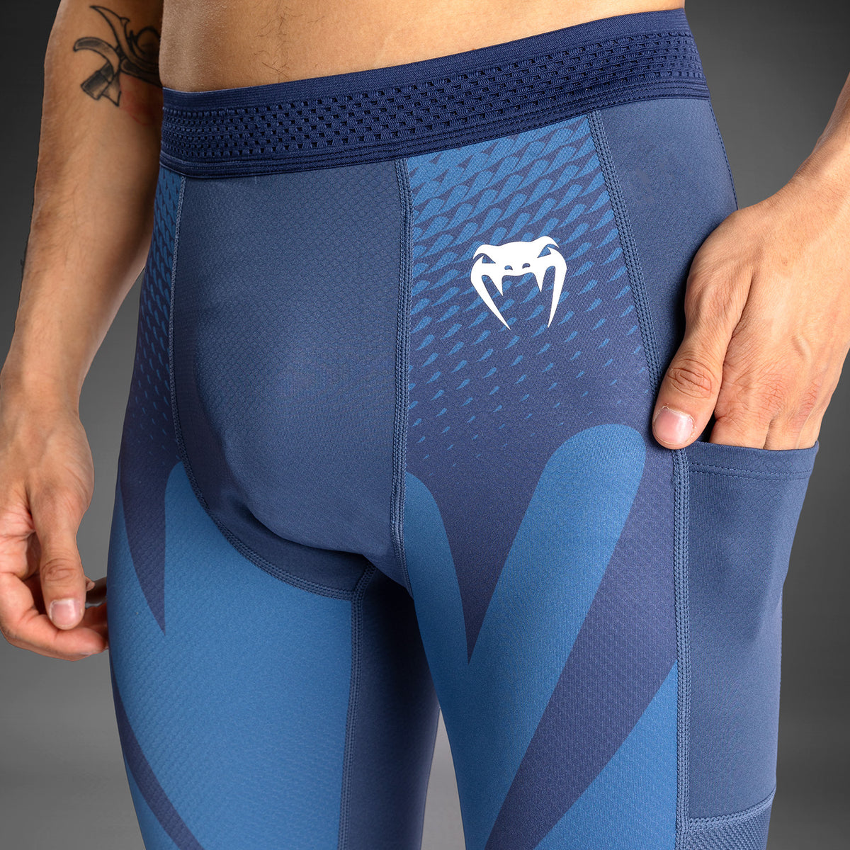 Pantalon de Compression Venum Attack - Bleu Marine - product-type_Pantalons de Compression