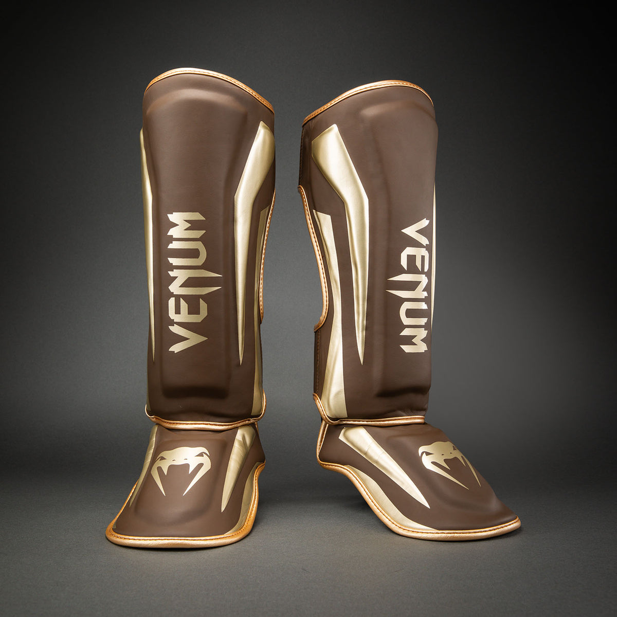 Protège-tibias Venum Elite - Marron foncé - product-type_Protège-tibias