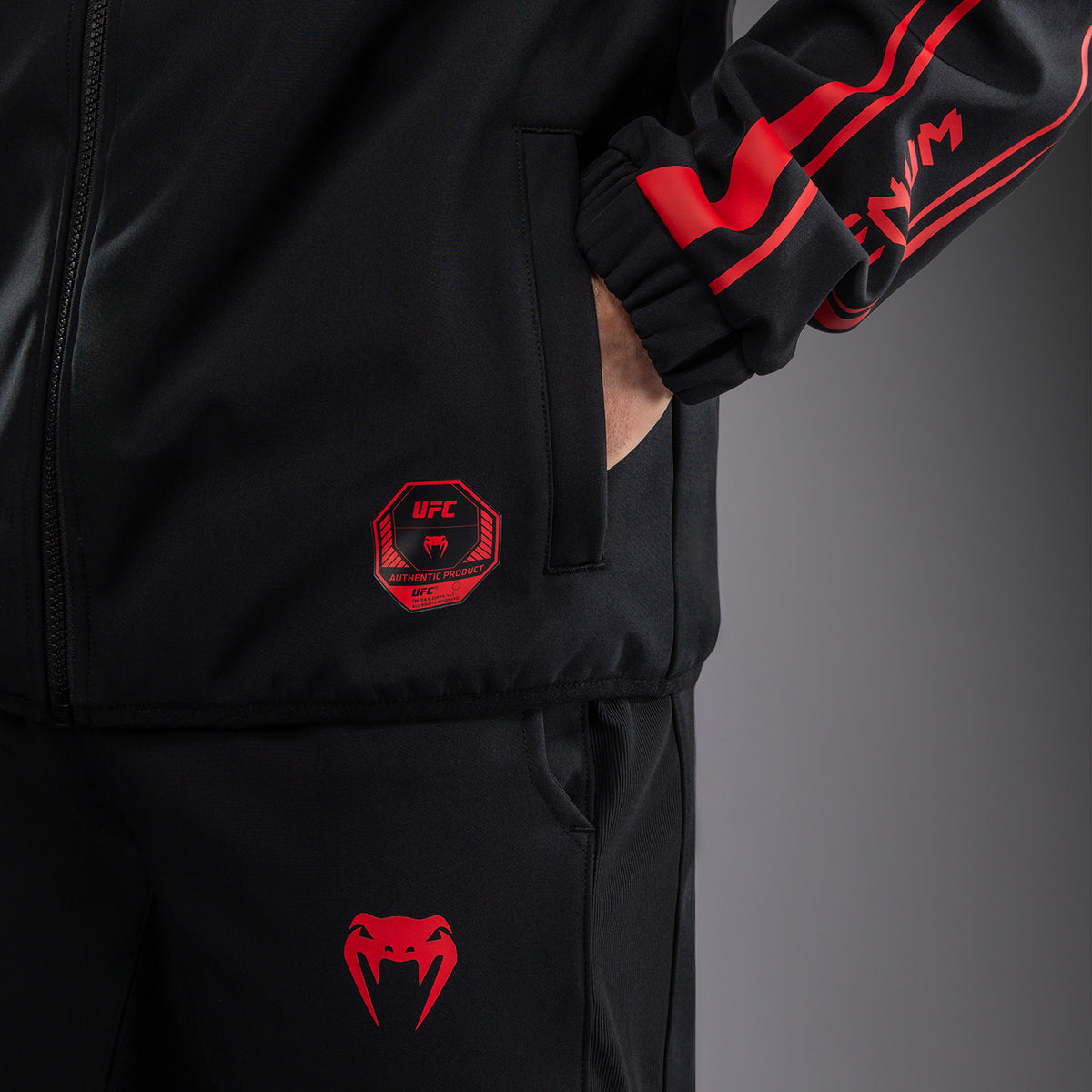 Sweat à Capuche Zippé pour Homme Venum UFC Unity by Venum Authentic Fight Week - Noir - product-type_Vestes